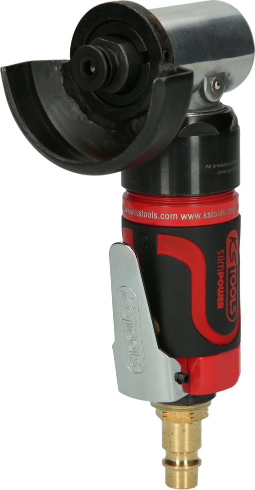 KS Tools 515.5550 1/4'' SlimPOWER Mini-Druckluft-Stab-Trennschleifer, kurz