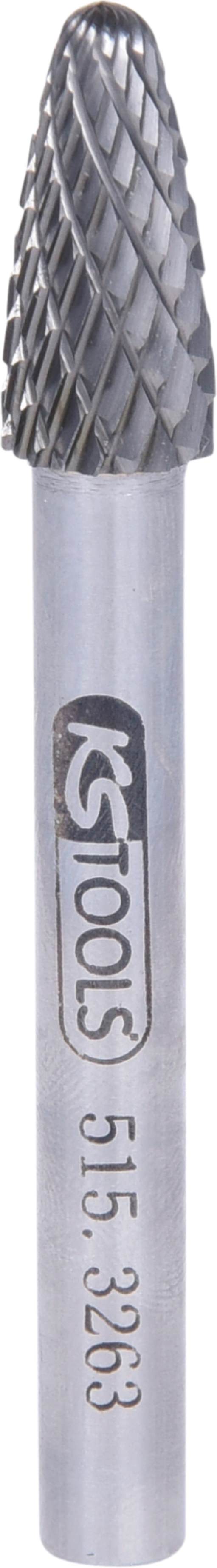 KS Tools 515.3263 HM Rundbogen-Frässtift Form F, 8mm
