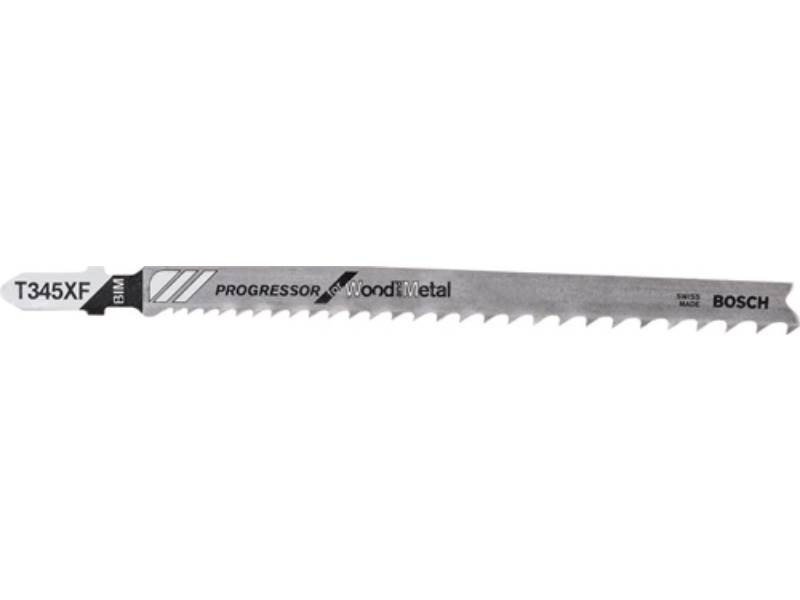 BOSCH 2608634993 Stichsägeblatt T 345 XF Gesamtlänge 132 mm Zahnteilung 2,4-5 mm