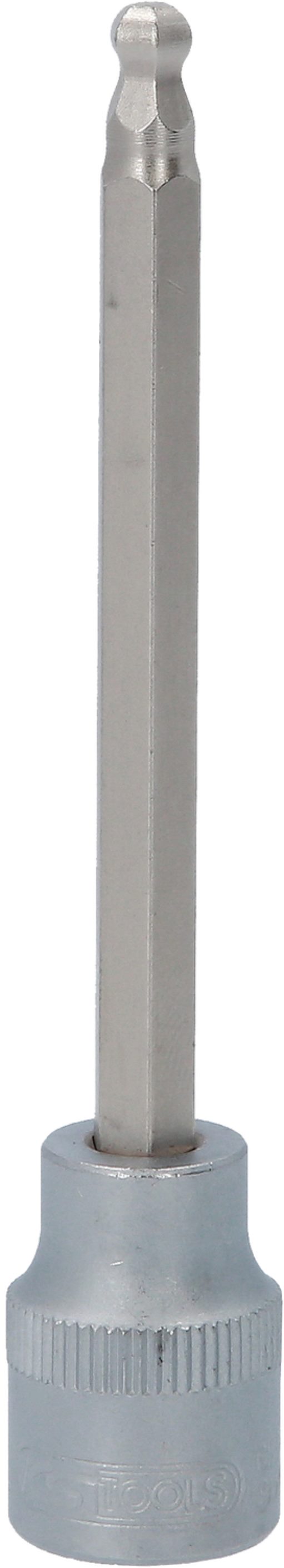 KS Tools 911.5395 3/8'' Bit-Stecknuss Innensechskant mit Kugelkopf, lang, 5mm