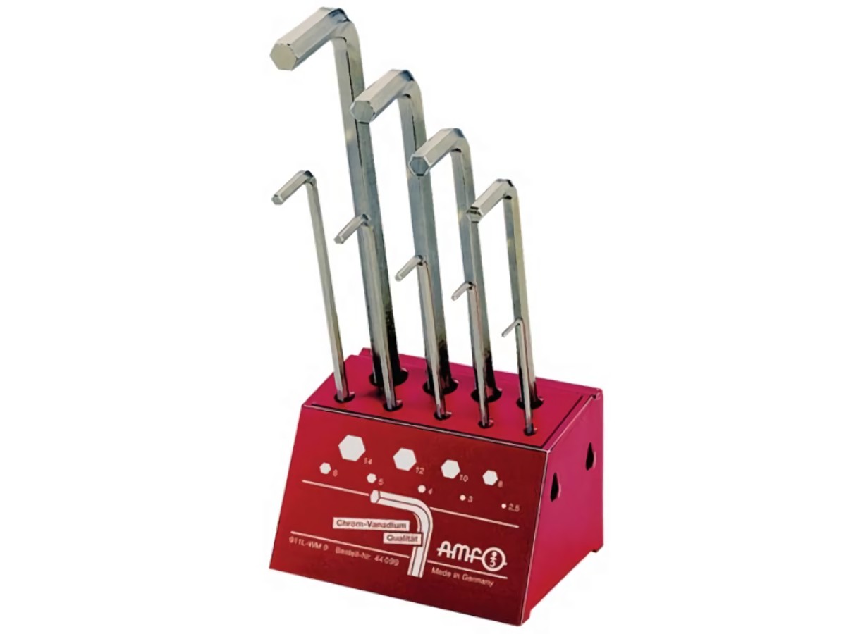 AMF 44099 Winkelschraubendreher-Satz 911L-WM9 9-teilig Werkstattständer SW 2,5 -