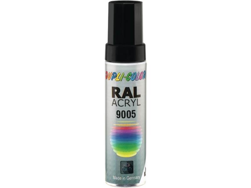 DUPLI-COLOR 677229 Lackstift  tiefschwarz glänzend RAL 9005 12 ml