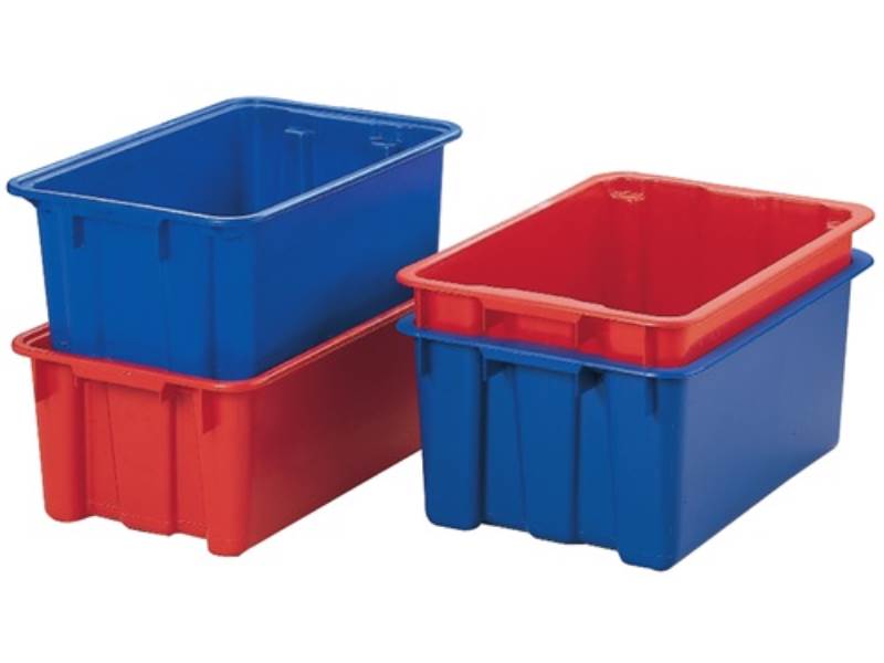 LA-KA-PE LB/DB ROT Drehstapelbehälter  PP rot L600xB400xH350mm