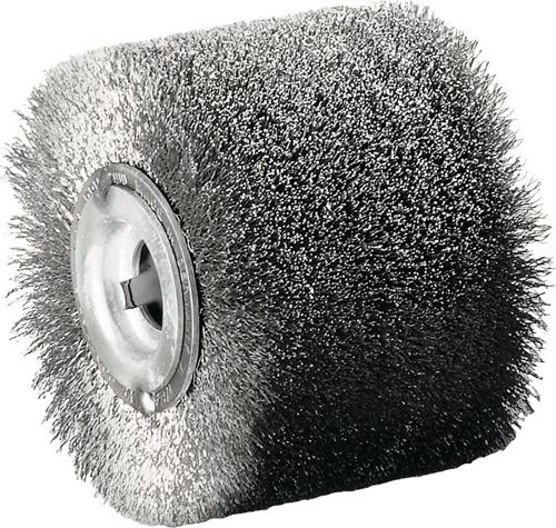 LESSMANN 32334819 Satinierwalze  VA-Stahldraht Ø100xB70mm 19,2 mm