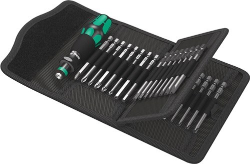 WERA 05059297001 Schraubendreher-Satz KK 62 33-teilig mit Handhalter und Wechsel