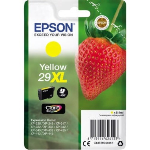 Epson Tintenpatrone C13T29944012 29XL 6,4ml 450Seiten gelb