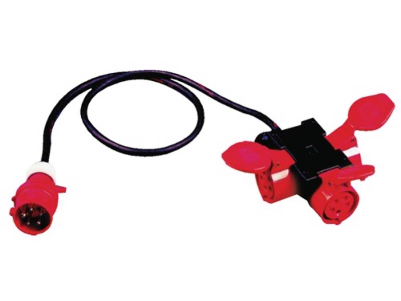 953.0143 Kompaktverteiler  CEE-16 A, 5-polig 3xCEE 16 A 5 x 2,5 mm²