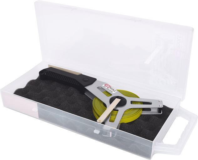 KS Tools 300.0050 Rahmenbandmaß mit gelbem Stahlband, 30m
