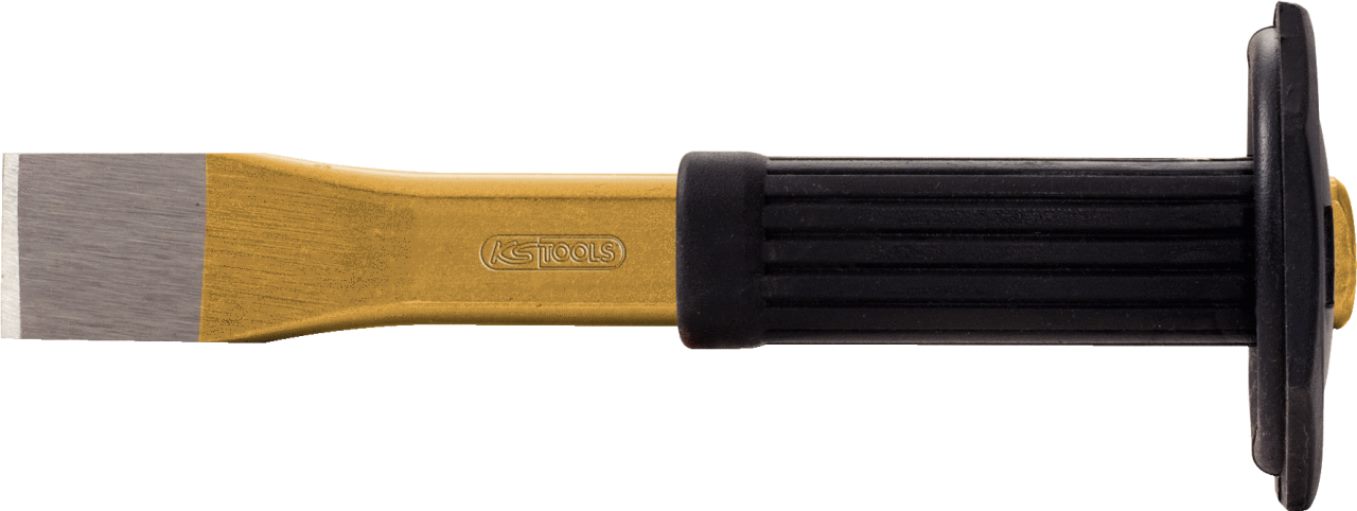KS Tools 162.0114 Flachmeißel mit Handschutzgriff, oval, 300mm