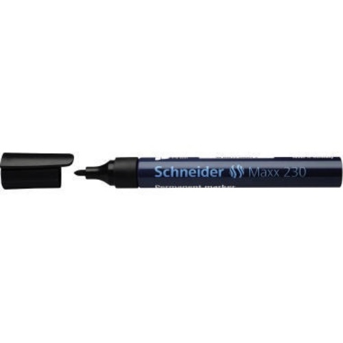SCHNEIDER Permanentmarker 230 Rundspitze 1-3mm schwarz 123001