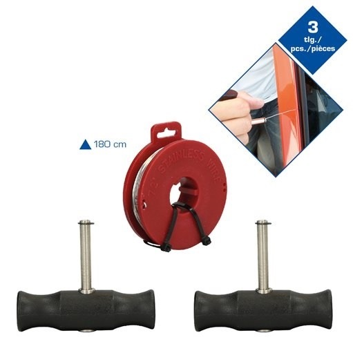 Brilliant Tools  BT681150 Griffe mit Ziehdraht zum Ausschneiden von Scheiben, 3-