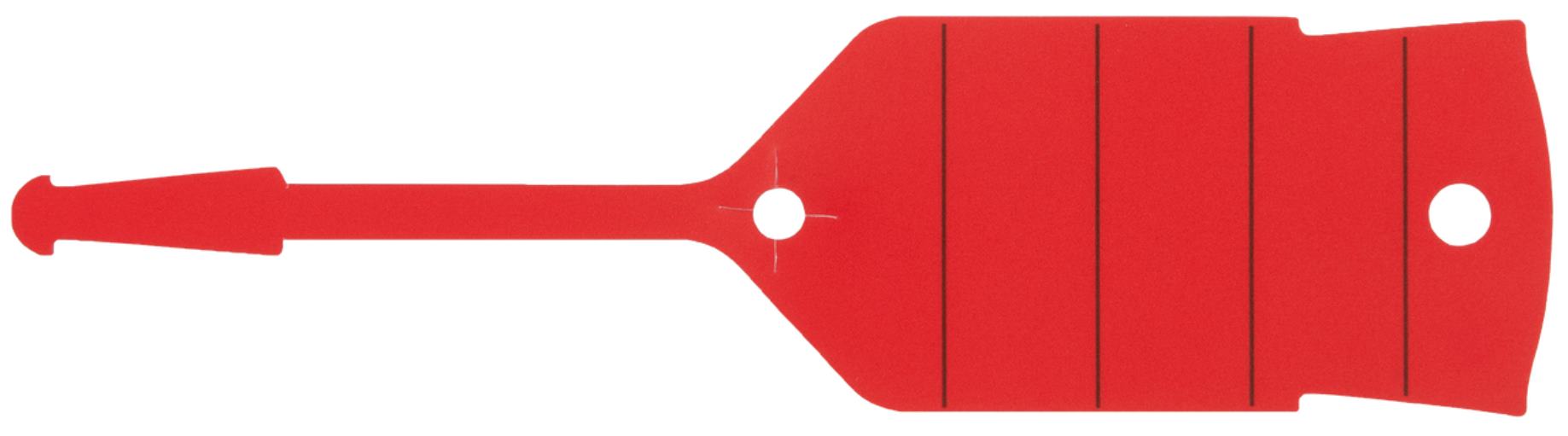 KS Tools 500.8019 Schlüsselanhänger mit Schlaufe, rot, 500 Stück