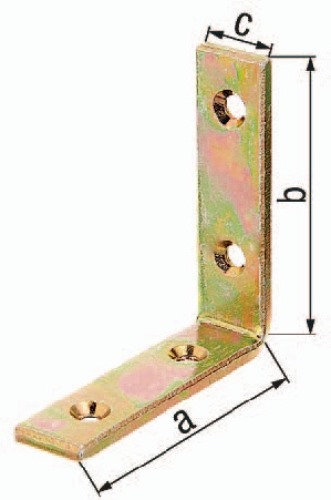 GAH 339135 Balkenwinkel L180x180mm B.20mm schmal STA roh galv.gelb verz.GAH   Au