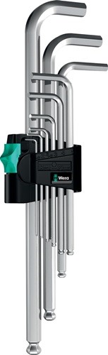 WERA 05022087001 Winkelschraubendreher-Satz 950 PKL 9-teilig Kunststoffhalter SW