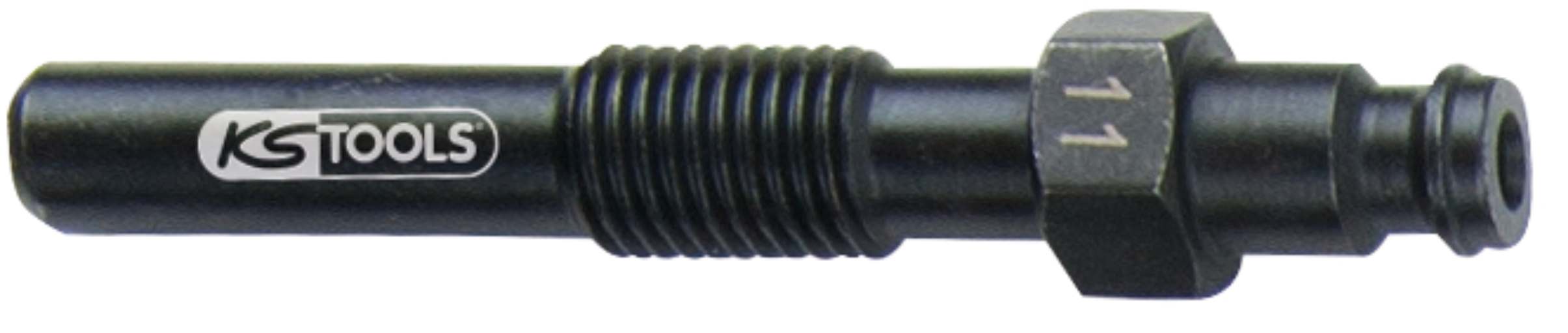 KS Tools 150.3672 Glühkerzen Adapter, M10x1,25 mit Außengewinde, Länge 70 mm