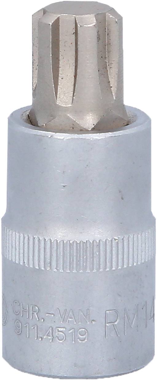 KS Tools 911.4519 Bit-Stecknuss für RIBE®-Schrauben, M14, Länge 55 mm
