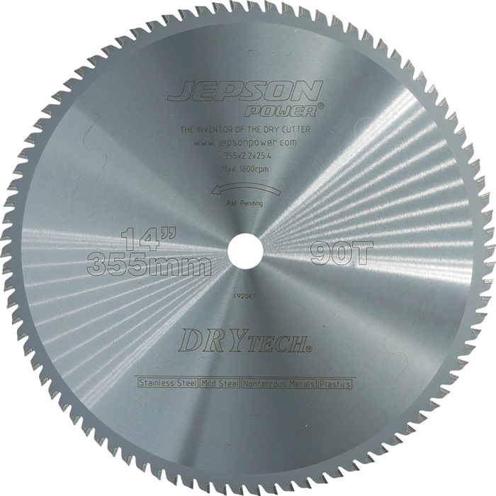 JEPSON 600570 Metallkreissägeblatt 355/90Z Zahnform NA Sägeblatt-Ø 355 mm Breite