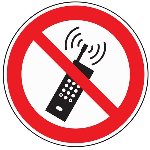 Verbotszeichen ASR A1.3/DIN EN ISO 7010 Mobilfunk verboten Folie