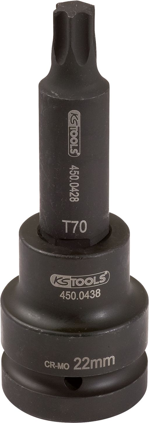 KS Tools 450.0443 3/4'' Kraft-Bit-Stecknuss Torx, lang, T80