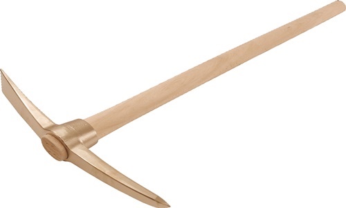 Kreuzhacke G.3,5 kg L.950mm funkenfrei ENDRES TOOLS funkenfrei · aus Aluminium-Mehrstoff-Bronze · mit Stiel ähnlich DIN 20109 Weitere technische Eigenschaften: · Gewicht: 3,5kg
