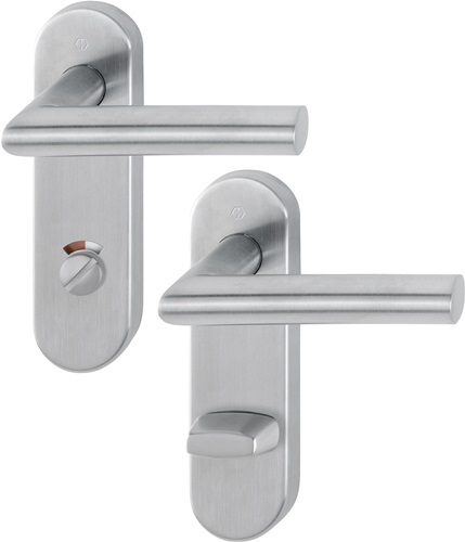 HOPPE 10720722 Kurzschildgarnitur Amsterdam E1400/353KH Edelstahl F69 RWSK/OL ab