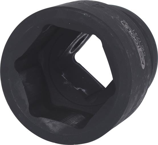 KS Tools 515.1741 1'' Sechskant-Kraft-Stecknuss, kurz, 41mm