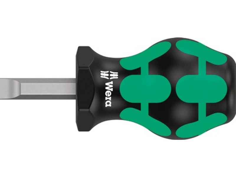WERA 5008844001 Schraubendreher 335 Stubby Schneidenbreite 8 mm Klingenlänge 24,