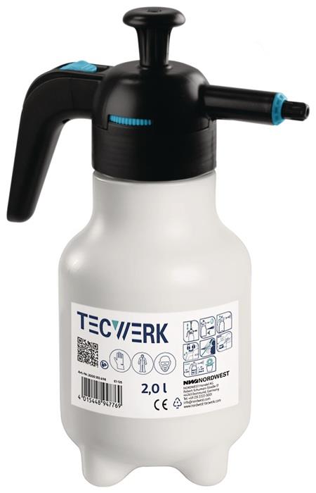 TECWERK 2000355698 Drucksprüher 2l FPM Dichtung,Kunststoff-Düse TECWERK 20003556