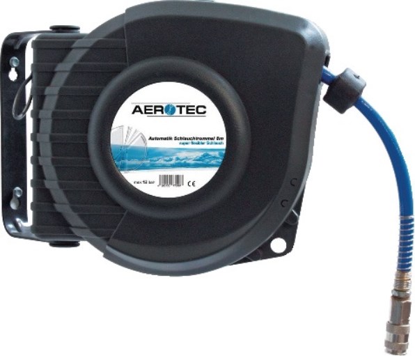 AEROTEC 2009611 Druckluftschlauchtrommel Aero 8M Automatik Innen-Ø 9,5 mm Außen-