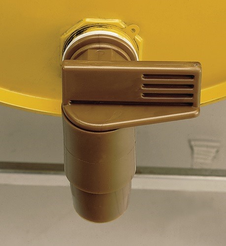 2-00001-0110 Fasshahn  Kunststoff braun R 59,6 (2'') mm