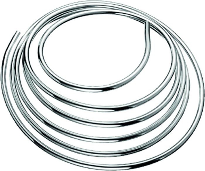 SCHELL 487410699 Kupferrohr  biegsam, 5 m Ring, chrom d= 10 mm
