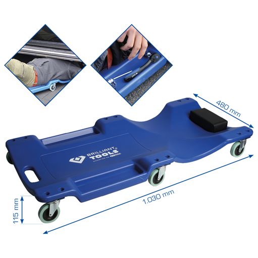 Brilliant Tools  BT156905 Werkstattliege, L1030xB480xH115mm