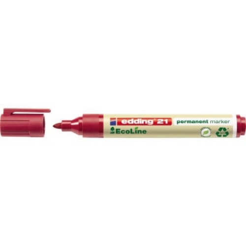 edding Permanentmarker 21 EcoLine 4-21002 1,5-3mm Rundspitze rot
