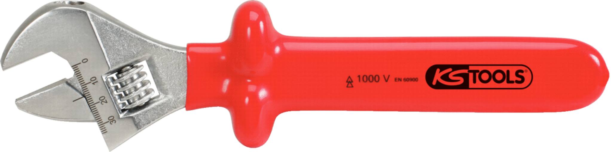 KS Tools 117.1250 Rollgabelschlüssel mit Schutzisolierung, 24mm