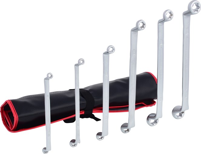 KS Tools 911.0360 CLASSIC Doppel-Ringschlüssel-Satz Torx-E, gekröpft, 6-tlg.