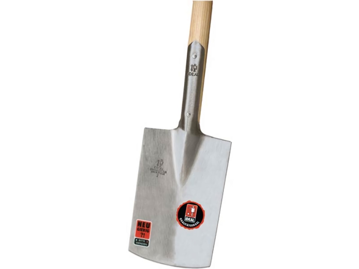 IDEAL 10010203 Gärtnerspaten IDEAL mit Eschen-T-Stiel 285 x 185 / 180 mm