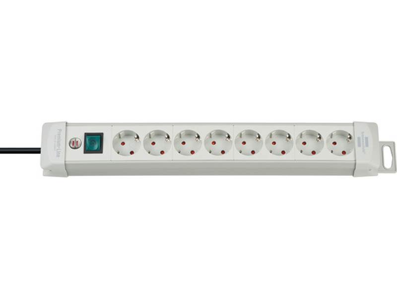 BRENNENSTUHL 1955580100 Premium-Line 8fach lichtgrau *DE* 3m Steckdosenleiste