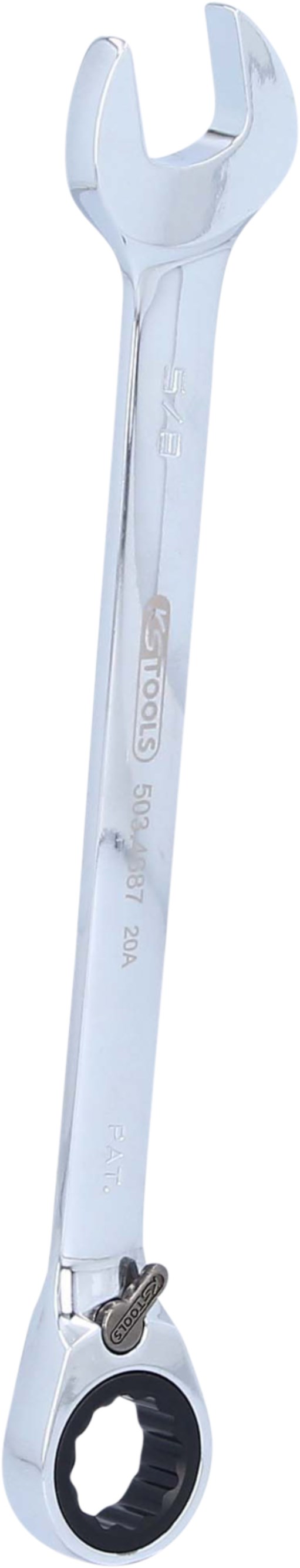 KS Tools 503.4687 GEARplus Ratschenringmaulschlüssel,umschaltbar,5/8''