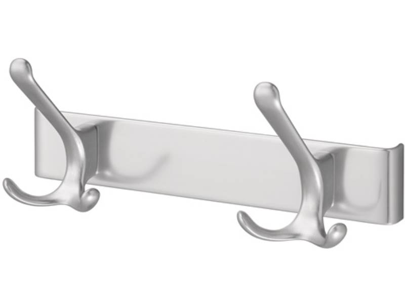 HERMETA 0822-01E Huthakenleiste 0822-0822 2 Haken Ausladung 96 mm Leichtmetall s