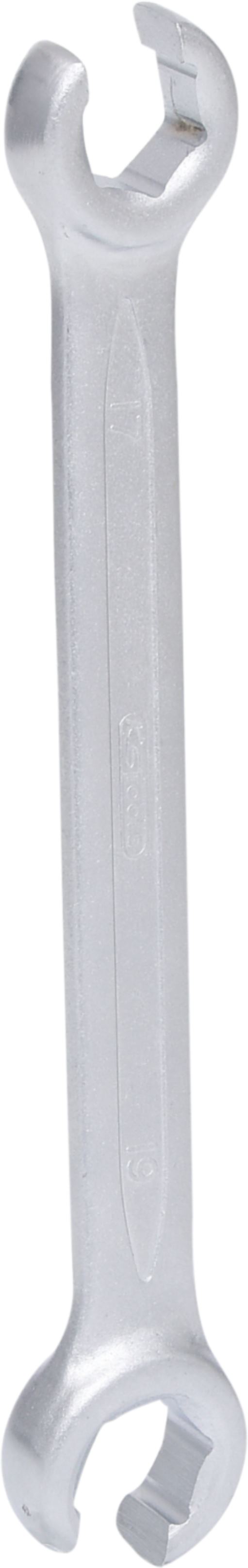 KS Tools 517.0264 CLASSIC Offener Doppel-Ringschlüssel, abgewinkelt, 17x19mm