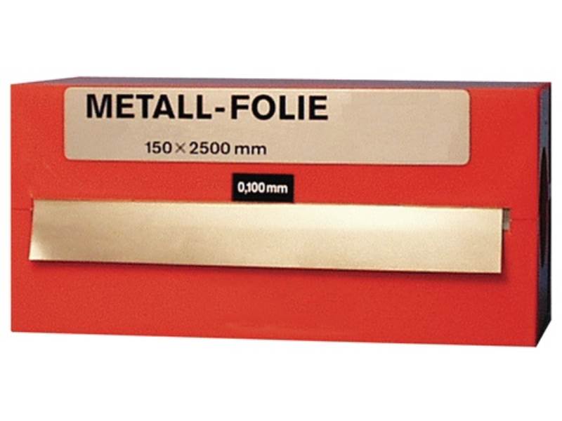 RECORD 858708 Metallfolie  Dicke 0,400 mm Messing MS63 Länge 2500 mm Breite 150