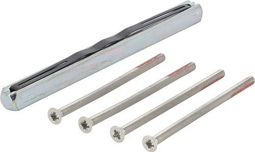 HOPPE 11523529 Befestigungs-Set Sertos® FS-G/G 65-70 mm M4 x 75 Vierkant 9 x 125