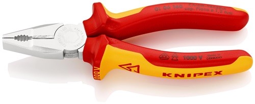 KNIPEX 01 06 160 Kombizange  Länge 160 mm verchromt 2-Komponentenhüllen VDE