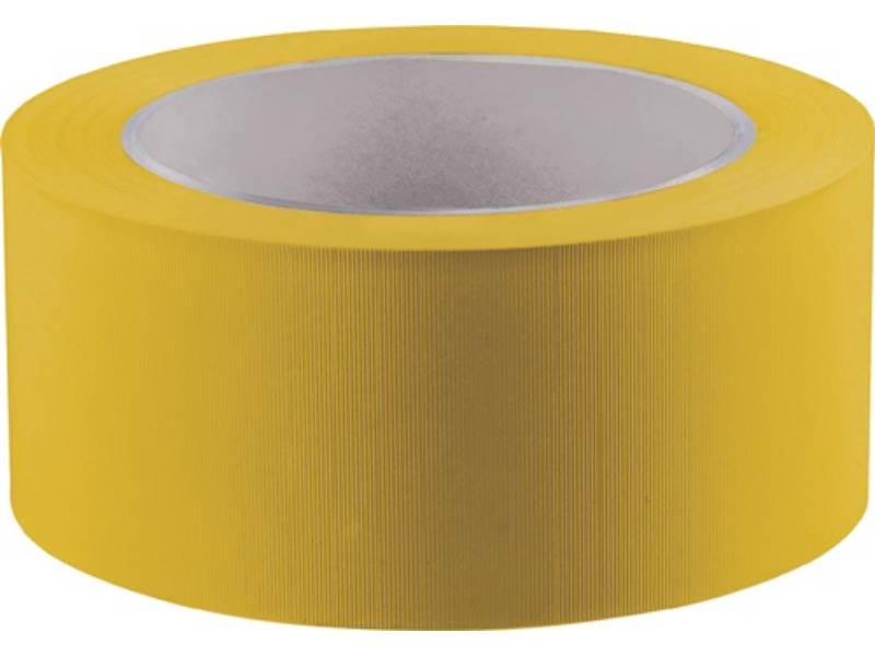 BURMANN 742307 Putzband  quergerillt gelb Länge 33 m Breite 50 mm