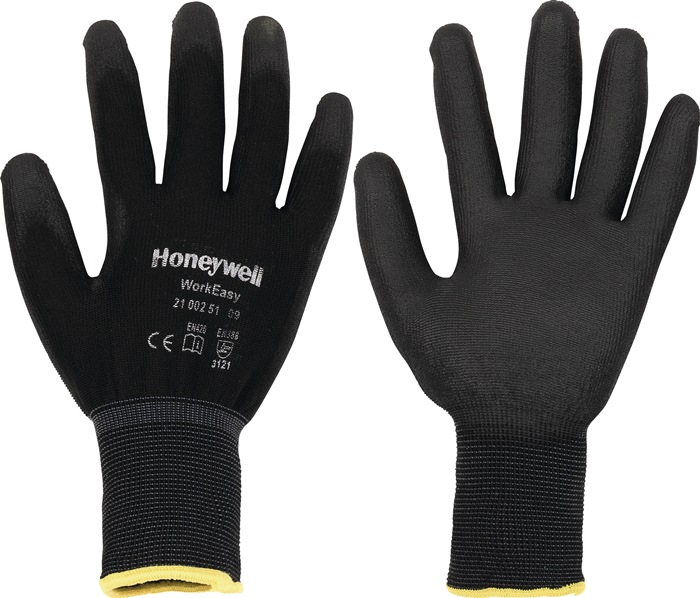 HONEYWELL 2100251/10 Handschuhe Workeasy Black PU Gr.10 schwarz PES m.Polyure