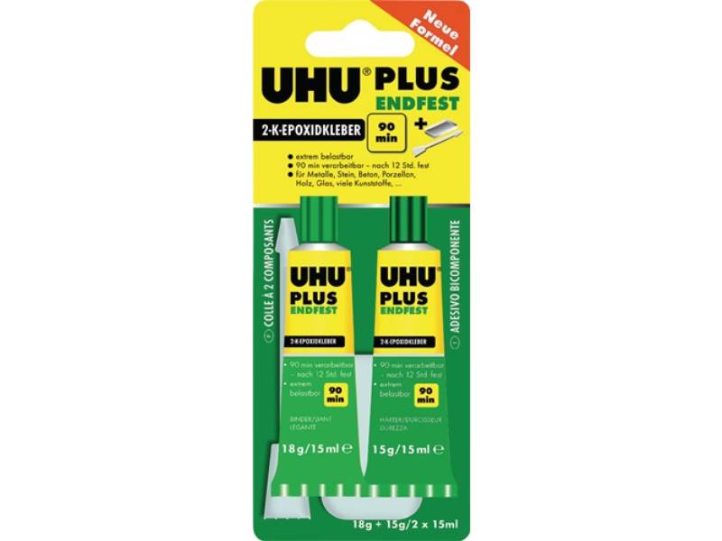 UHU 45670 2K-Epoxidklebstoff PLUS ENDFEST 33 g gelblich