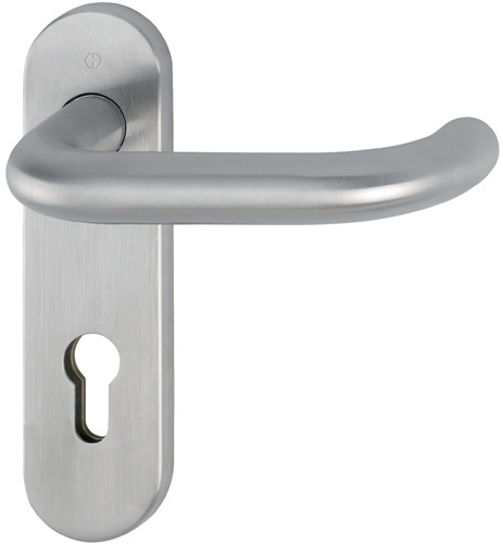 HOPPE 10721047 Kurzschildgarnitur Paris E138/353KH Edelstahl F69 PZ abgerundet D