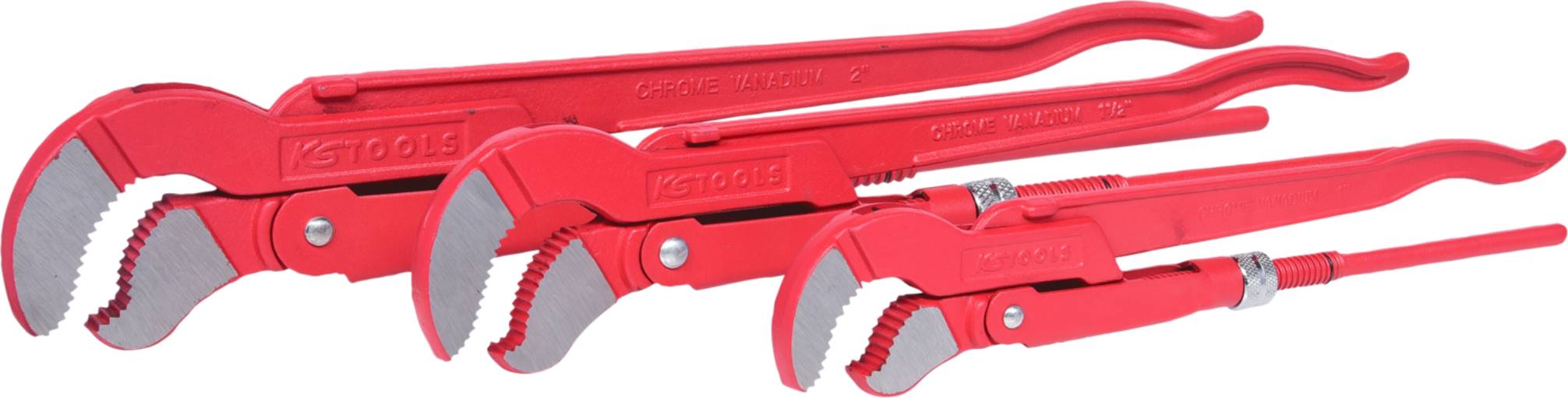 KS Tools 113.2100 Eckrohrzangen-Satz, 3-tlg.