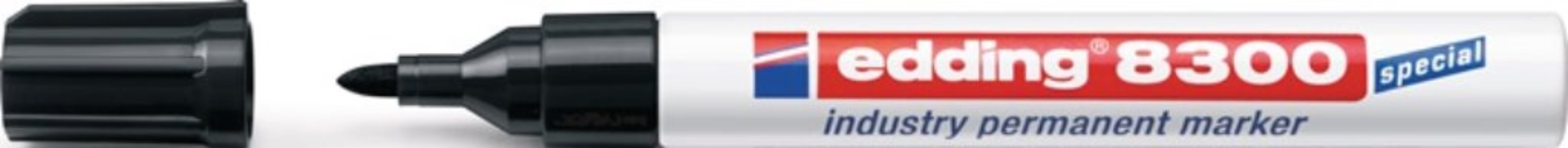 EDDING 4-8300001 Permanentmarker 8300 industry schwarz Strichbreite 1,5-3 mm Run