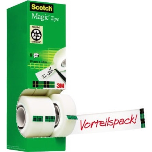 Scotch Klebefilm Magic 810 8-1933R8 19mmx33m 8 Rl./Pack.